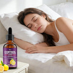 Cortisol Supplement for Women & Men - Magnesium Glycinate, Ashwagandha, L-Theanine, Phosphatidylserine - Supports Calm, Focus, Sleep & Relaxation - 2 FL OZ