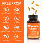 Turmeric Curcumin Supplement 2250mg with Black Pepper Extract | 95% Curcuminoids for Joint & Increase Body Protection, Antioxidant Supplement for Digestive Health
