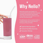 Nello Superbalance Hormonal Support Drink Mix, SRI-81 Shatavari, Myo-Inositol, Rhodiola Rosea, Vitamin C, Magnesium, Theobromine, Blueberry Acai (Pack of 20)