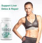 TUDCA Liver Supplements 1100mg, 3rd Party Tested Ultra Strength Bile Salt TUDCA Supplement, Liver Support for Detox Cleanse and Repair, 60 Capsules