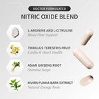 Snap Supplements Nitric Oxide Supplement with L-Arginine to Support Energy, Quick Recovery, Heart Health, Muscle Growth & Circulation, 60 Vegetarian Capsules (1 Month Supply)