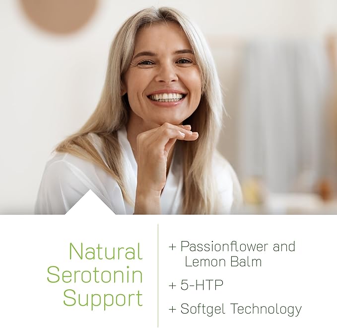 Irwin Naturals Sunny Mood with 5-HTP - 80 Liquid Soft-Gels - Supports Emotional Well-Being & Relaxation - 40 Servings
