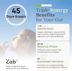 ZAB Candi Defence Capsules 11-in-1 - Candida Cleanse for Women Men Candida Support with Caprylic Acid, Oregano, Probiotics & Aloe - 1307mg Gut Cleanse Detox for Candida Clean Balance, 90 Capsules