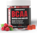 BCAA Gummies, Energy Chews with Electrolytes Branched Chain Amino Acids, Build Lean Muscle and Boost Endurance, 60 Gummies, Berry Flavored