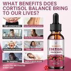 （2 Pack）Cortisol Manager Liquid Drops, Cortisol Supplements for Women, with magnesium ashwagandha, rhodiola rosea,l-theanine,Phosphatidylserine-Promote Relaxation and Support Mood- 30 Day Vegan Supply