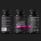 Healthy Babe Vaginal Probiotics for Women + Prebiotics & Cranberry Pills, pH Balance, Healthy Odor, Yeast, Immune Support, Positive Microbiome Health, Women’s Acidophilus Probiotic, 60 Vegan Capsules
