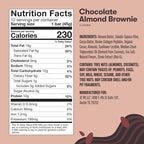 Perfect Keto Bars - The Cleanest Keto Snacks with Collagen and MCT. No Added Sugar, Keto Diet Friendly - 3g Net Carbs, 19g Fat, 10g protein - Diet Food Dessert (Almond Butter Brownie, 12 Bars)