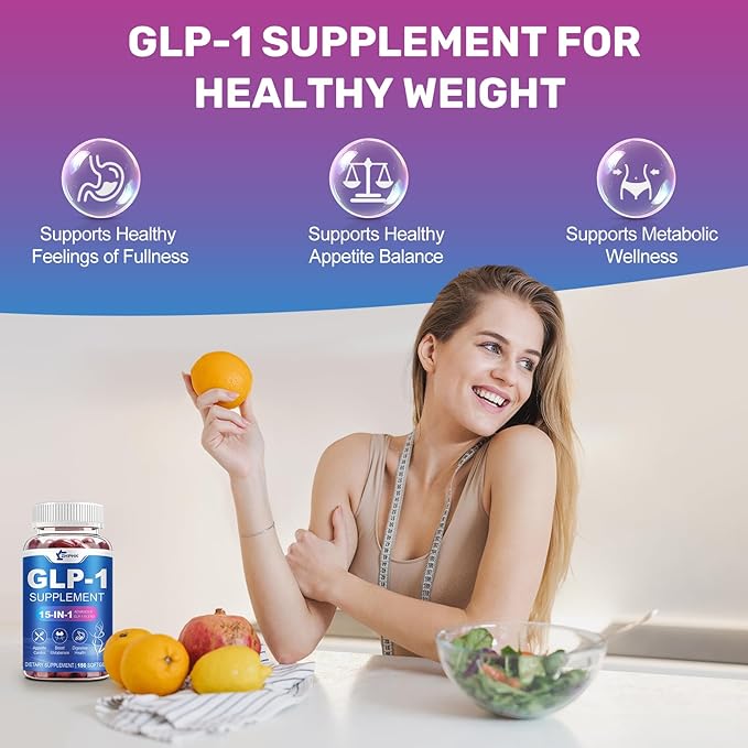 GLP-1 Supplement Natural Activator Formula GLP1 for Women & Men, with Probiotic, Hops, Green Tea for Energy, Gut Health, Hunger & Metabolism Support, 150 Count