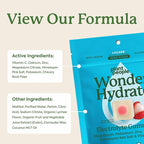 Plant People WonderHydrate Electrolyte Gummies – Vegan Hydration Supplement with Magnesium, Potassium, Zinc, Vitamin C & Himalayan Sea Salt – Zero Sugar Lychee (42 Count)