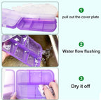 Pill Organizer Travel Medicine Case - Daily Pill Organizer with 144 Labels, Portable Travel Essentials for Medication