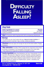 MagniLife Relaxing Leg Cream PM, 4 Oz, Homeopathic Nighttime Pain Reliever & Sleep Aid with Lavender & Magnesium, Non-Greasy Deep Penetrating Cream for Restless Legs & Discomfort