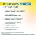 MegaFood Women’s Whole Body Multivitamin Gummies - Multivitamin For Women With Vitamin C, Magnesium Citrate, Vitamin D3, Folate, Biotin & Zinc - Brain, Heart & Immune Support - 90 Gummies, 30 Servings