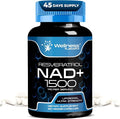 WELLNESS LABSRX Liposomal NAD Supplement, 1500mg - USA Made, NAD Resveratrol Supplement for Women and Men, NAD+ Support Cellular Health, Energy & Anti Aging - 90 Count