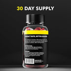 The Beard Club Biotin Beard Growth Vitamin Gummies - Hair Supplement for Men - Vitamins B12, E, & C to Support a Thicker Fuller Looking Facial Hair - Strawberry Gummy
