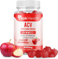 Peakhealth Apple Cider Vinegar Gummies with Vitamins - Delicious Apple Flavor for Women's Health, Metabolism Support & Digestive Wellness, 1000mg ACV with B12, B6, Folic Acid, 60 Vegan Gummies