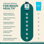 NEURIVA Plus Decaffeinated Nootropic Brain Supplement for Memory, Focus & Concentration & Cognitive Function, Clinically Tested NeuroFactor, Phosphatidylserine, Vitamins B6 B12,50ct Strawberry Gummies