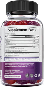 Atlantis Nutrition Sugar Free Fiber Gummies for Adults - 5G Fiber Supplement Formulated with 5.4G Prebiotic Digestive Blend/Serving - Supports Gut Health & Healthy Digestion - 2-Pack 120 Gummies
