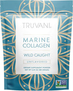 Truvani Wild Caught Hydrolyzed Marine Collagen Protein Powder | Collagen Protein Supplement with Type 1,2 & 3 | Non-GMO | Gluten Free Fish Collagen | 15 Servings