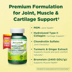 Boswellia MSM Complex 150 Caps – Supports Joint Health | Collagen, Chondroitin, Turmeric