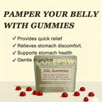 DGL Gummies | Licorice Root Extract, 400mg DGL | Supports Digestive Health | Vegan and Gluten-Free | Delicious Berry Flavor, 60 Gummies (1)