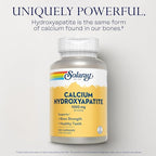 Solaray Calcium Hydroxyapatite 1000mg - Calcium Supplements for Women & Men, Hydroxyapatite Powder Capsules, Healthy Teeth and Bone Support - 120 Capsules