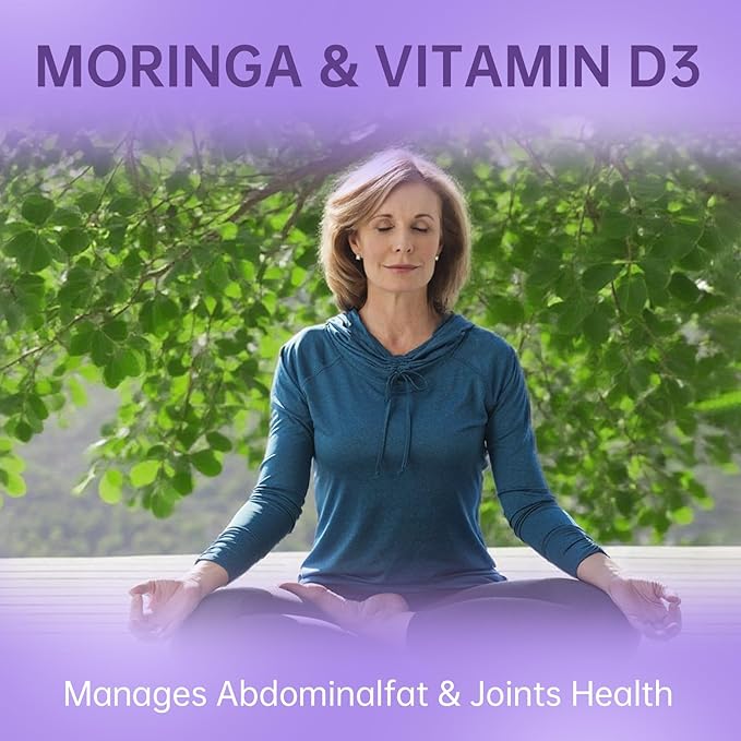 Menopause Supplement for Women, Relieves 12 Menopausal Symptoms* | Black Cohosh + Soy Isoflavones + Ashwagandha + Moringa | for Alleviate Hot Flashes*, Night Sweats*, Weight* & Mood Swings*