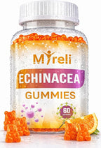 Echinacea 1000mg Gummies Supplement – Herbal Immune Formula, Botanical Antioxidant Blend, Vegan Plant Based, Non-GMO, Gluten Free, Chewable for Adults, Daily Wellness Option, 60 Count Bottle