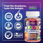 Multivitamin for Kids - Complete Daily Children's Multi Vitamin Gummy Chew with Vitamin D, B Vitamins, Zinc & More - Energy, Memory Focus & Immune Health Support - Natural Berry Flavor - 120 Gummies