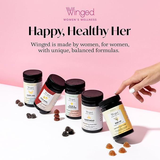 Winged Wellness Hot Momma Menopause Supplements for Women - Hormone-Free Menopause Relief Support for Hot Flashes & Night Sweats with Chaste Tree Berry, Multivitamins & Shatavari - 60 Vegan Capsules