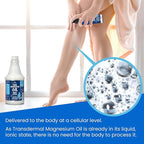Pure Magnesium Oil Spray 32oz - Topical Magnesium Spray for Sleep & Feet - Extra Strength - USP Grade - 100% Natural and Organic Oil for Muscle Pain & Cramps - No Sprayer Included - Made in USA