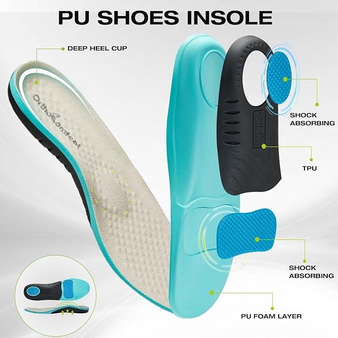 OrthoComfoot Women's Arch Support Orthopedic Sneakers