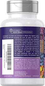 Horbäach Resveratrol Berberine Grape Seed & Quercetin | with Blueberry & Red Wine Extract | 120 Capsules | Non-GMO, Gluten Free & Vegetarian Supplement