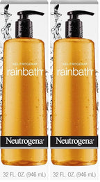 Neutrogena Rainbath Cleansing Shower Gel, Daily Moisturizing Body Wash Cleanser & Shaving Gel for Men & Women, Rinsing Creamy Lather for Softer & Smoother Skin, Original Scent, 32 fl. Oz (Pack of 2)