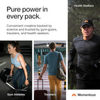 Momentous Creatine Monohydrate Powder - Creatine Powder - Supports Strength, Lean Muscle, & Recovery for Men & Women - NSF Certified for Sport - 5 g per Serving - 15 Servings