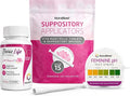 NutraBlast Boric Acid Suppositories 600mg (30 Count) Bundle with Disposable Suppository Applicators (15-Pack) and Feminine pH Test Strips 3.0-5.5 (100 Tests Roll)