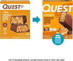 Quest Nutrition Crispy Chocolate Peanut Butter Hero Protein Bar, 18g Protein, 1g Sugar, 3g Net Carb, Gluten Free Protein Snack, Keto Friendly, 4 Count
