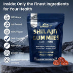 Shilajit Gummies, gummy supplements，shilajit for men gummies，shilajit for women gummies，Seamoss & Turmeric | Zero Sugar Energy, Cortisol Balance, Sleep, Immune & Overall Health Support – 60 Gummies