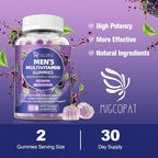 Multivitamin for Men, Mens Multivitamins Gummies w/Omega-3, Probiotics, Inositol, Folate, Biotin, Zinc, Vitamins A, C, D, E, B, - Support Heart, Brain, Muscle, Energy, Sugar-Free, Blackberry Flavor