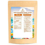 WT WEETEE Mango Passionfruit Herbal Tea, 50 Count Tropical Fruit Flavored Tea Bags, Caffeine Free Herbal Hibiscus Rosehips Cinnamon Orange Peel