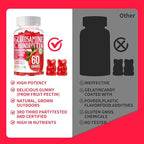 Glucosamine Chondroitin Gummies with MSM & Elderberry Extra Strength - Joint Support, Antioxidant Immune Support Supplement for Adults, Men & Women.120 Strawberry Gummies