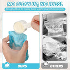 Protein Powder Travel Container Bags, Leakproof Bottle-Shaped Disposable Powder Travel Storage Bags for Gym, Workouts, Outdoor | Mess-Free Supplement Storage Solution (120)