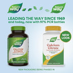 Nature's Way Calcium Citrate, 500 mg Calcium per 2-Capsule Serving, for Bone Health & Muscle Function*, Blend of Citrate, Carbonate & Malate, Gluten Free, 250 Capsules (Packaging May Vary)