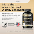 Ashwagandha Supplements for Women and Men | Sleep, Mood and Energy Support | Extra Strength, Vegan Friendly, Non-GMO, Made in USA - Pack of 3