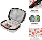 Strawberry Cute Weekly Medicine Pill Organizer Travel Pill Case Box Holder Container Small for Vitamin Supplement