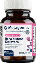 Metagenics HerWellness Estrovera - Hormone-Free Plant-Based Supplement - Supports Menopause & Perimenopause Relief - Hot Flashes, Night Sweats, Multi-Symptom Support - Vegetarian, Non-GMO - 30 Tablets