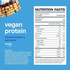 BE AMAZING Vegan Protein Powder, IHOP Double Blueberry Pancakes, 20g Plant Based Protein with Prebiotic Fiber, Low Carb, Dairy and Gluten Free Shake Mix, No Added Sugar, 29.3 oz, 25 Servings