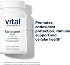 Vital Nutrients Melatonin 20mg - Vegan - Sleep Supplement to Support the Body's Natural Sleep Cycle* - Gluten, Dairy, Soy Free - 60 Capsules