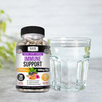 Kaya Naturals Elderberry Immune Support | Vitamins with Zinc and Vitamin C for Adults, Probiotics & Turmeric 1000mg Immune System Booster Sambucus Capsules - 30 Count (Pack of 2)