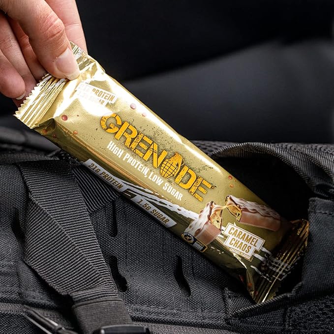 Grenade High Protein Bar - Caramel Chaos, 12 x 60 g