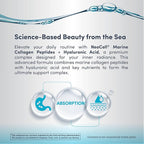 NeoCell Marine Collagen Peptides Capsules | 120 Pills | with Hyaluronic Acid | Plus Vitamin C | for Women and Men